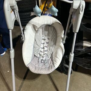 Gray Baby Swing
